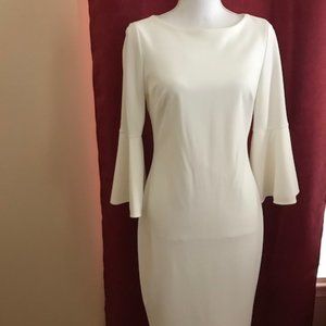 NWT CALVIN KLEIN OFF WHITE DRESS